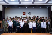 Хабаровский священник принял участие в работе отчетного круга Окружного казачьего общества Хабаровского края