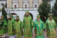 В день памяти преподобного Сергия Радонежского митрополит Владимир сослужил Предстоятелю Русской Церкви в Успенском соборе Троице-Сергиевой лавры
