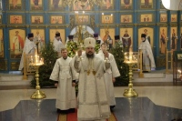 Епископ Николаевский Аристарх совершил Божественную литургию в храме Покрова Пресвятой Богородицы
