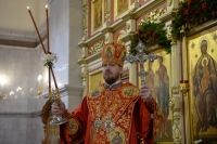 В праздник Светлого Христова Воскресения глава Приамурской митрополии возглавил торжественное богослужение в Спасо-Преображенском соборе