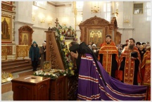 Прибытие в Хабаровск иконы с частицей мощей святого великомученика Пантелеимона (12 февраля 2009 года)