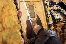 Лаврский образ прп. Сергия Радонежского прибыл на хабаровскую землю. 26 октября 2014 год