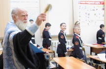 В кадетской школе №1 имени Ф.Ф.Ушакова г.Хабаровска состоялся молебен