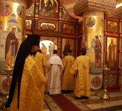 Хиротония в диакона студента 4 курса Хабаровской семинарии Ибрагимова Георгия ( 26 сентября 2009 года )