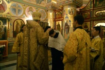 Хиротония в диакона студента 4 курса Хабаровской семинарии Ибрагимова Георгия ( 26 сентября 2009 года )