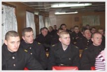 Богослужение на корабле &laquo;Камчатка&raquo; (23 февраля 2008 года)